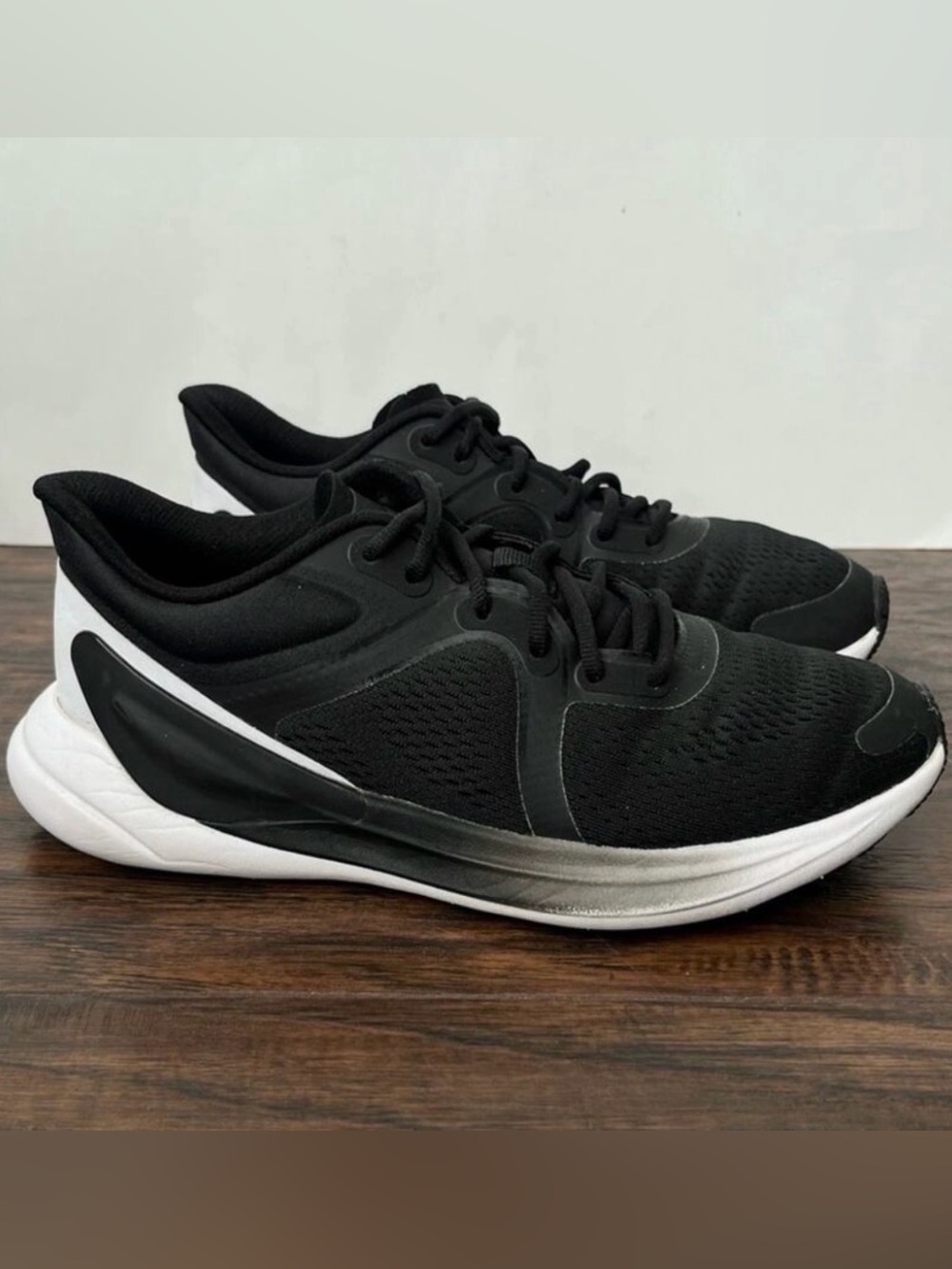 lululemon athletica Black and White Athletic Running Shoes